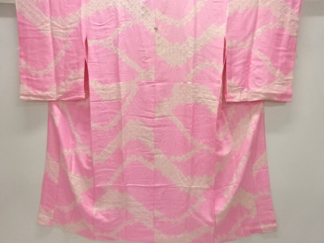 JAPANESE KIMONO / ANTIQUE SHIBORI ABSTRACT PATTERN JUBAN